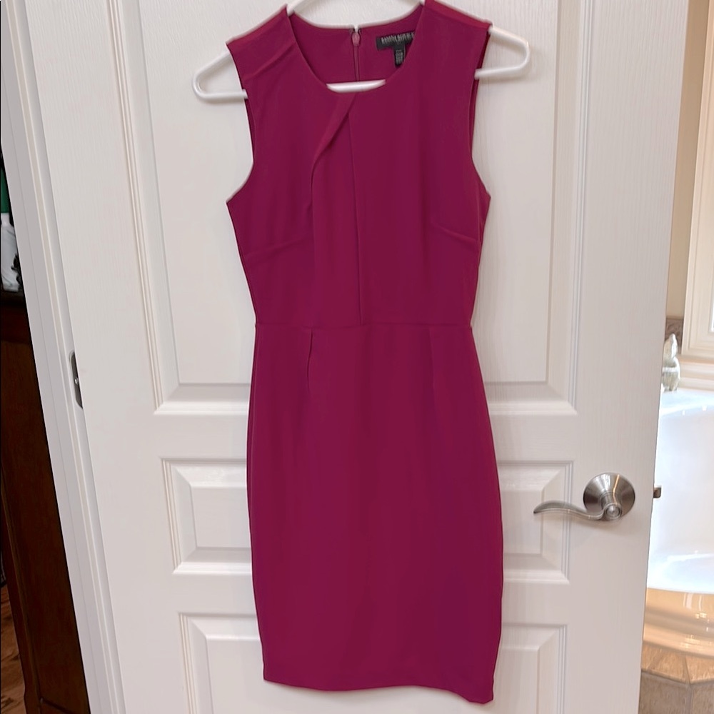 Banana Republic Magenta Sleeveless Sheath Dress